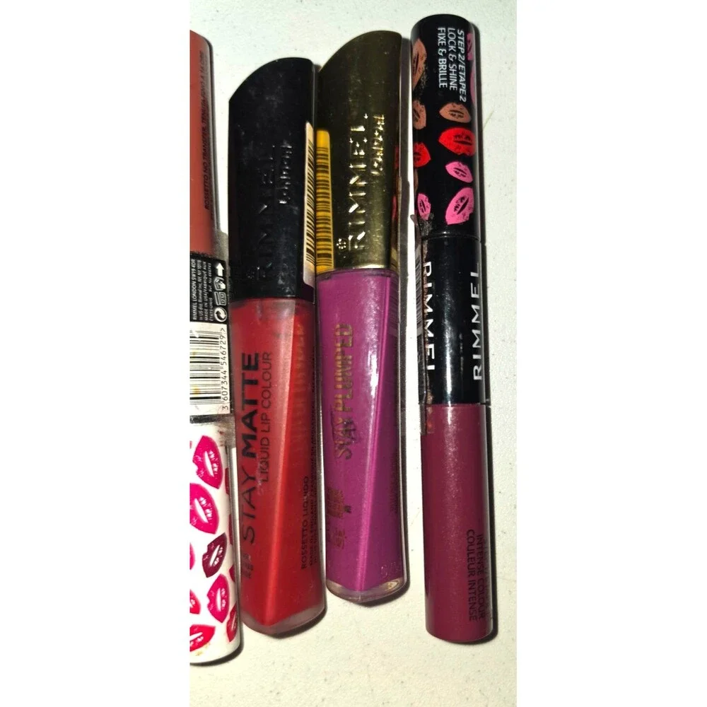 Lot of 5 Lipstick Liner Rimmel London Stay Matte Plumped Provocalips Pink NEW